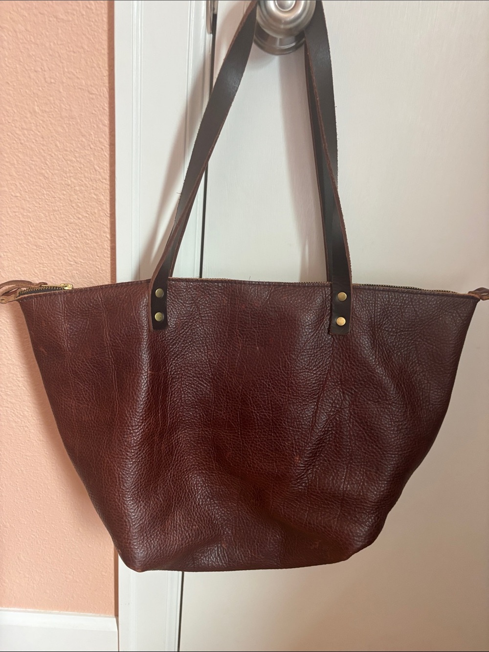 Portland leather goods medium tote bag - Picture 2 of 12